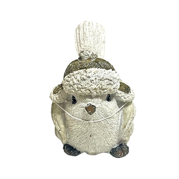 Giftcraft Snow Songbird with Hat and Puffer coat Figurine For Winter Decoration. - Picture 3 of 5